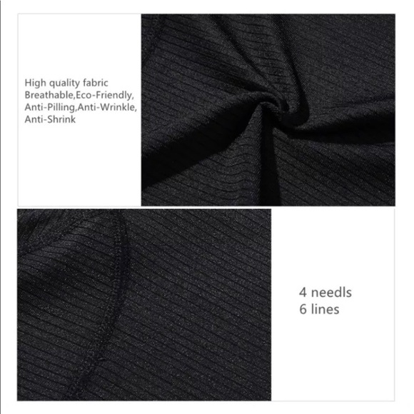 Long Sleeve Crop Top Gym Activewear Exercise - Picture 5 of 5